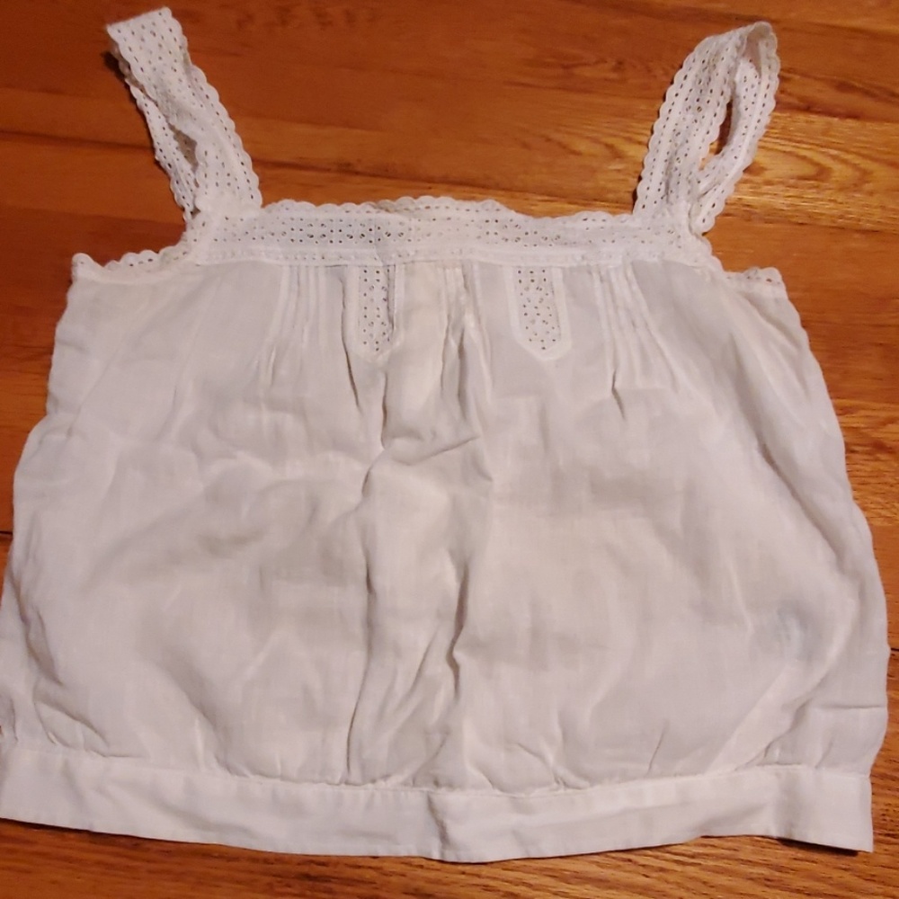 Sale! Short white linen/cotton shirt